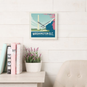 Washington DC   Vår nations huvudstad Fyrkantig Klocka