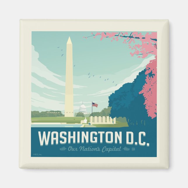 Washington DC | Vår nations huvudstad Magnet (Framsidan)