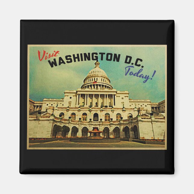 Washington DC-Vintage Magnet (Framsidan)