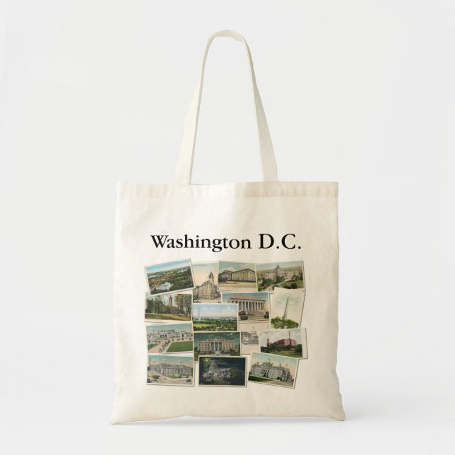 Washington DC: Vintage Postcards Souvenir Tygkasse (Framsidan)