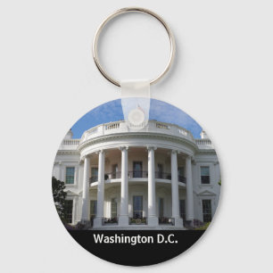 Washington DC-Vita hus Nyckelring