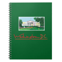 Washington DC - Vita huset Anteckningsbok Med Spiral