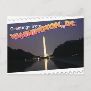 Washington, DC-vykort, Washington Monument Vykort
