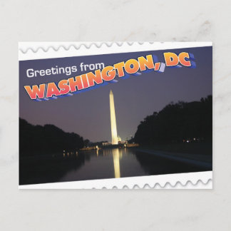 Washington, DC-vykort, Washington Monument Vykort