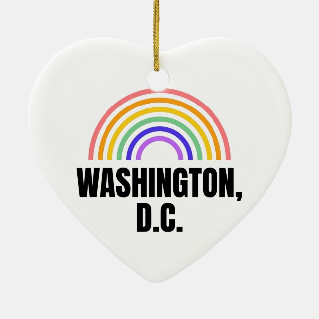 Washington DC - Washington Julgransprydnad Keramik (Baksidan)