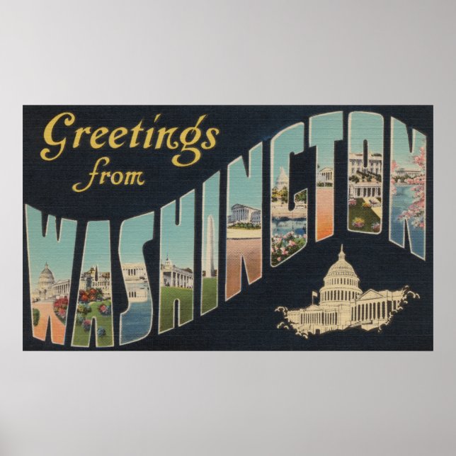 Washington (delstat) - Stora Brev-scenen 3 Poster (Framsidan)