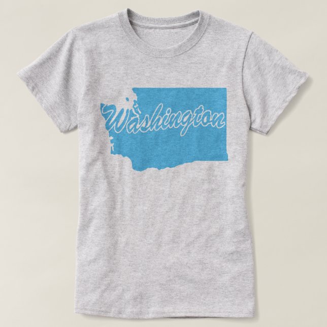 Washington-delstaten Form T-shirt (Design framsida)