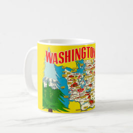 Washington - Det ständigt gröna delstaten Kaffemugg