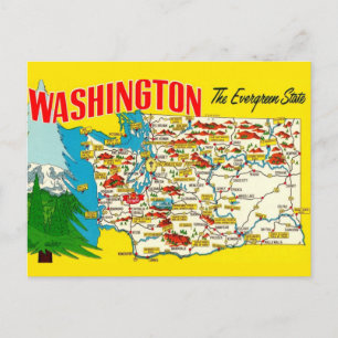 Washington - Det ständigt gröna delstaten  Vykort