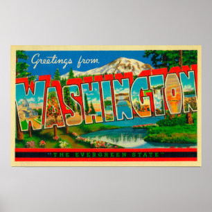 Washington - det vintergrönt påstår poster
