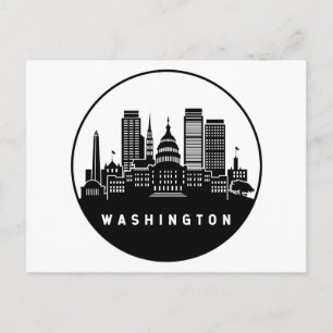 Washington District of Columbia Skyline Vykort