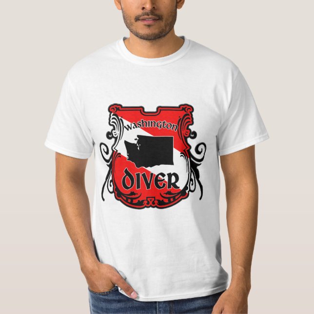 Washington Diver T-shirt (Framsida)