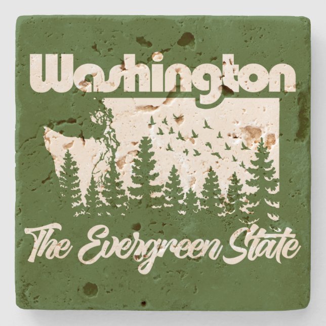 Washington Evergreen-staten Stenunderlägg (Framsidan)