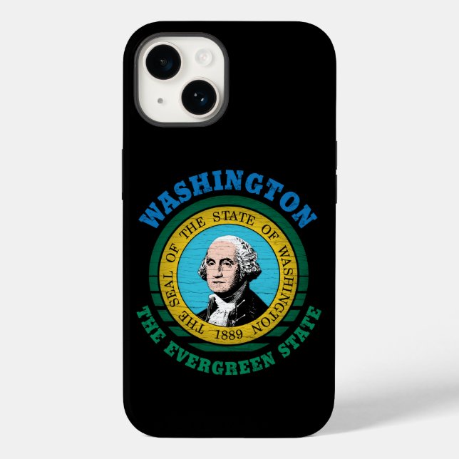 WASHINGTON EVERGREEN STATLIG FLAGGA (Baksida)