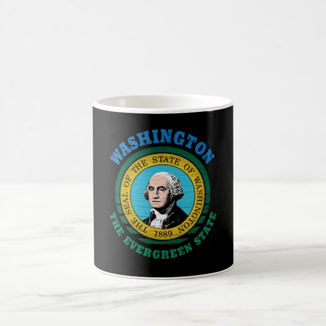 WASHINGTON EVERGREEN STATLIG FLAGGA KAFFEMUGG (Center)