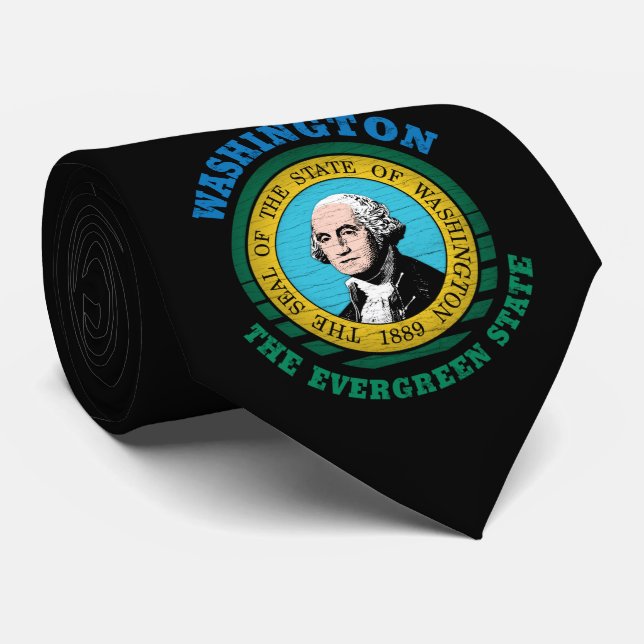 WASHINGTON EVERGREEN STATLIG FLAGGA SLIPS (Rullad)