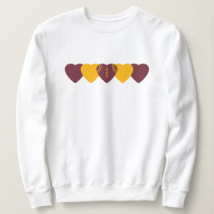 Washington Fan Hjärtfotboll T Shirt