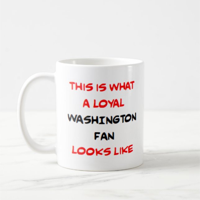 Washington-fan, lojal kaffemugg (Vänster)
