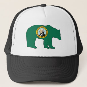 Washington Flag Bear Keps
