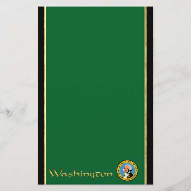 Washington flagga brevpapper (Framsida)