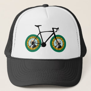Washington Flagga Cycling Keps