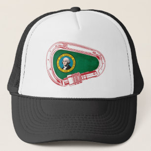 Washington Flagga klätting Carabiner Keps