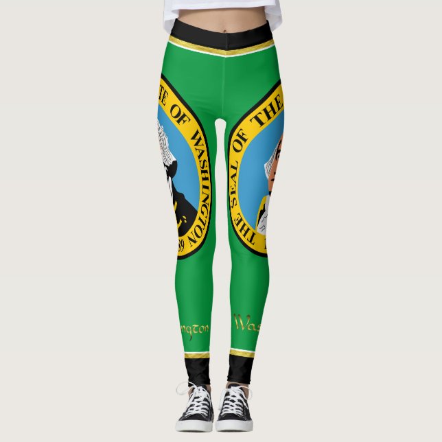 Washington flagga leggings (Framsida)