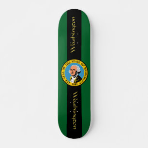 Washington flagga mini skateboard bräda 18,5 cm