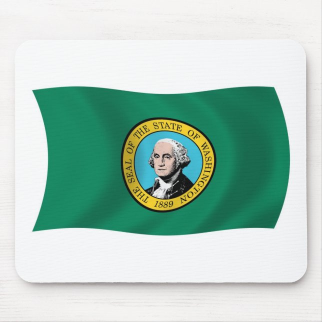Washington Flagga Mousepad Musmatta (Framsidan)