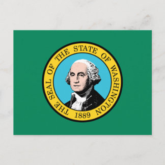 Washington Flagga Vykort