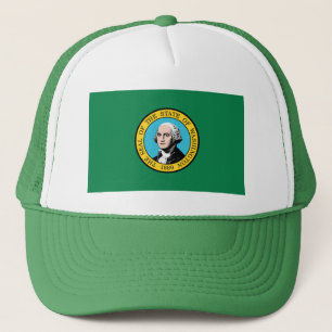 Washington flaggahatt truckerkeps