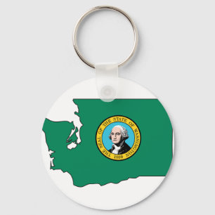 Washington flaggakarta nyckelring