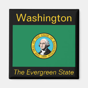 Washington flaggamagnet magnet