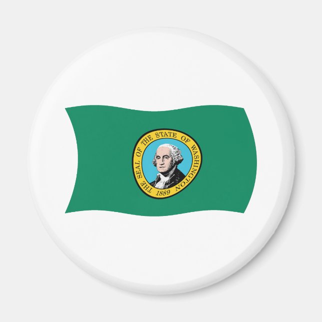 Washington Flaggmagnet Magnet (Framsidan)