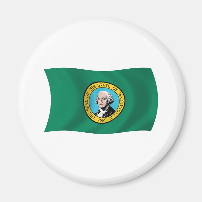 Washington Flaggmagnet Magnet (Framsidan)