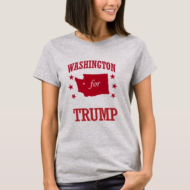 WASHINGTON FÖR DONALD TRUMP T SHIRT (Framsida)