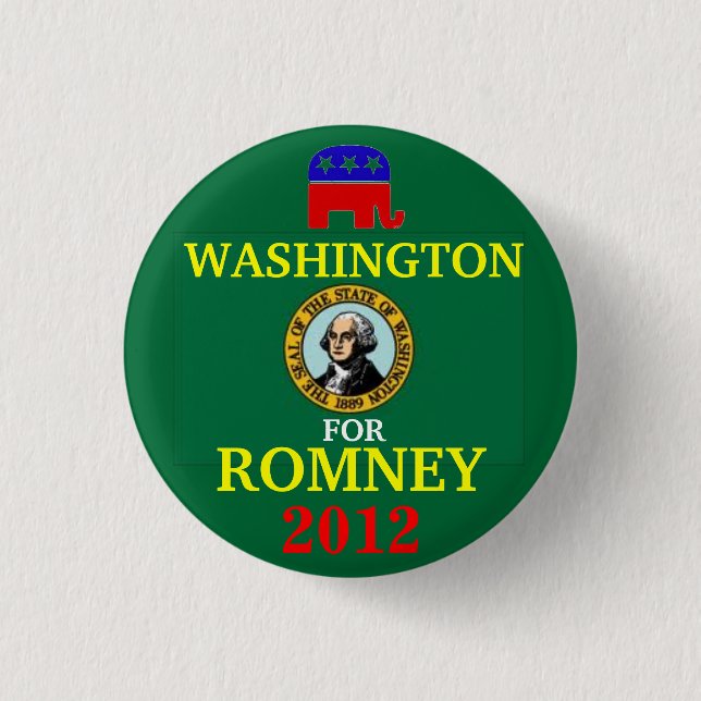 Washington för Romney 2012 Knapp (Framsida)