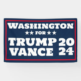 Washington for Trump Vance 2024-banderoll