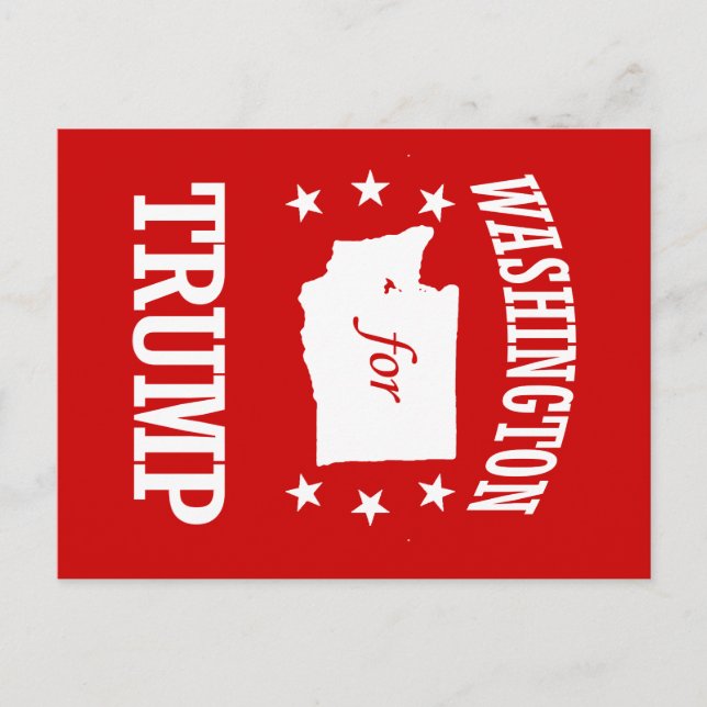 WASHINGTON FOR TRUMP VYKORT (Framsida)