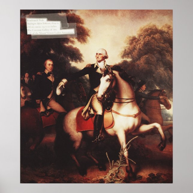 Washington Före Yorktown av Rembrandt Peale Poster (Framsidan)