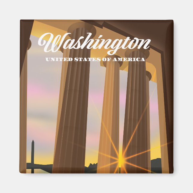 Washington Förenta staterna Magnet (Framsidan)
