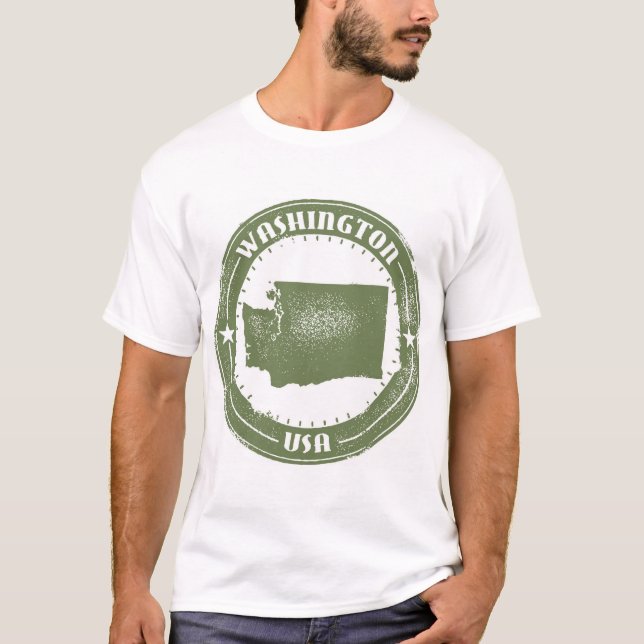 Washington, Förenta staterna (nödlidande logotyp) T Shirt (Framsida)