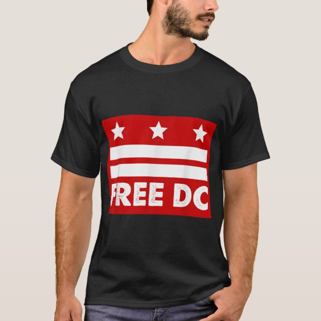 Washington Free Dc Gratis Dc T Shirt (Framsida)