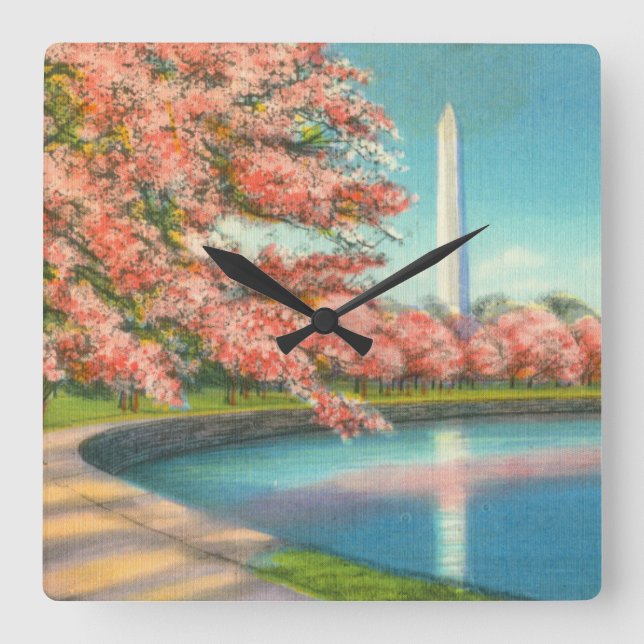 Washington Fyrkantig Klocka (Framsida)