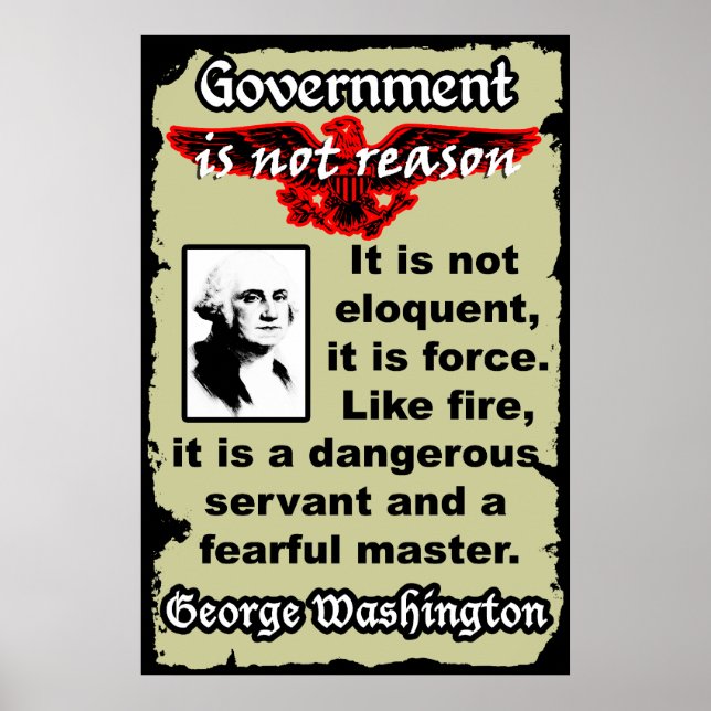 Washington: Gov är inte som eld Poster (Framsidan)