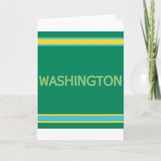 Washington-hälsningskort Kort (Framsida)