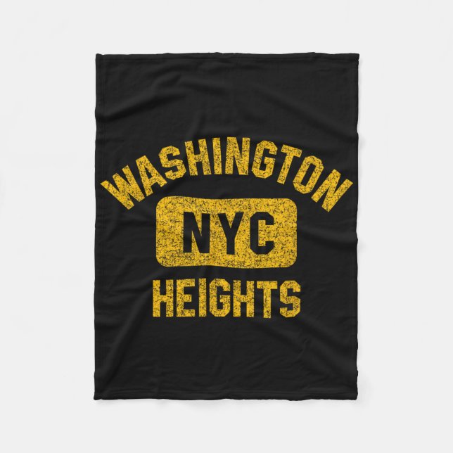 Washington Heights Nyc Gym Stil Distress Amber Fleecefilt (Framsidan)