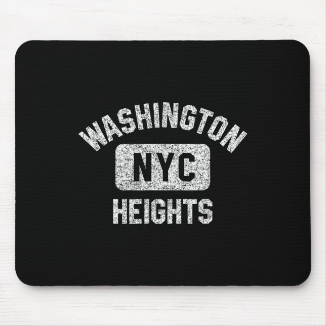 Washington Heights Nyc Gym Stil Distress White Musmatta (Framsidan)