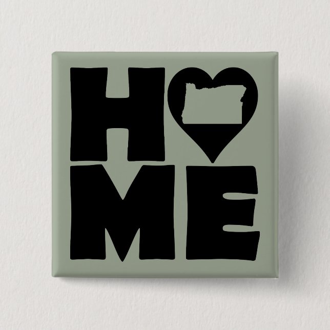 Washington Hem Hjärta Stat Knappsats Badge Pin Knapp (Framsida)