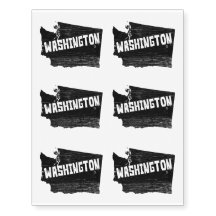 Washington hem- vintage bedrövad karta